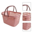 thumbnail image 3 of Frcolor Basket Storage Shopping Plastic Fruit Baskets Wire Organizer Handles Grocery Shower Bin Mesh  Tote Snacks Kitchen, 3 of 7
