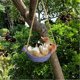 thumbnail image 4 of Cute Rabbit Swing Hanging Statue Landscape Swing Rabbit Dog Cat Swing Dragon Swing Owl Resin Sculpture Swing Sculpture, 4 of 5