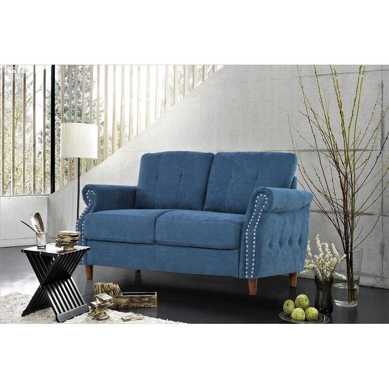 US Pride Furniture Briscoe Loveseat Blue