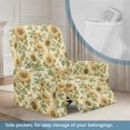 thumbnail image 3 of Yuyamidu Sunflower Reclining Chair Covers 4 Pieces Non Slip Recliner Sofa Slipcovers with Pocket Easy to Install Lazyboy Cover for Recliner Chair Soft Furniture Protector, 3 of 8