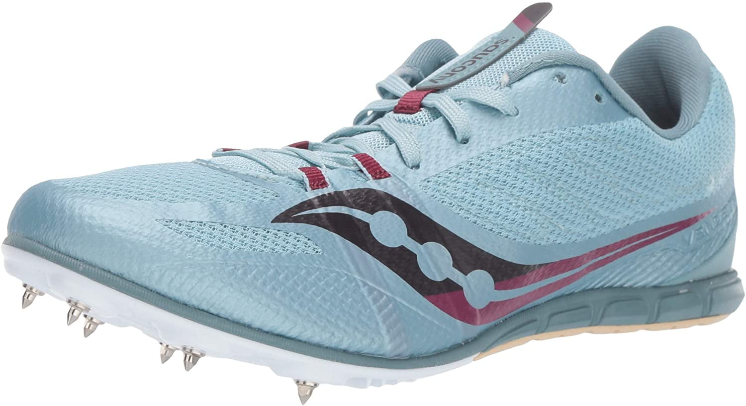 Saucony Women's Velocity 4 Track & Field Shoes/Spikes •Black/Blue•
