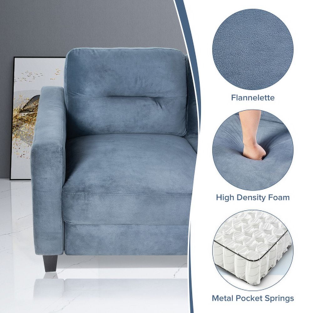 BSHTI Couch Comfortable Sectional Couches and Sofas for Living Room Bedroom Office Small Space