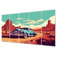 thumbnail image 2 of Designart "Nevada s Old American Car III" Retro Metal Wall Décor Set, 2 of 5