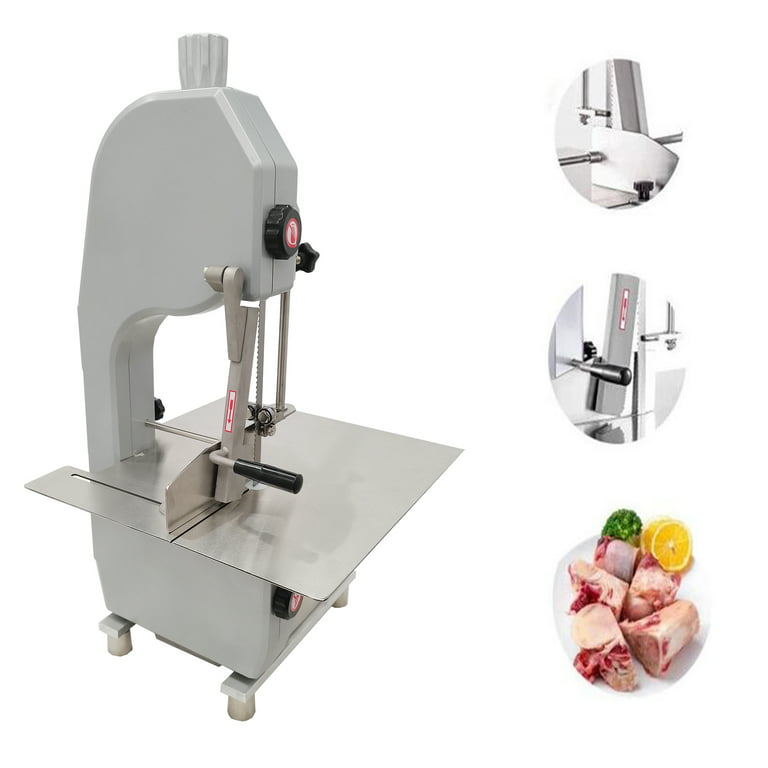 Techtongda Electric Table Meat Bone Saw Cutter Slicer Bone Sawing Machine  with 2 Saw Blades 