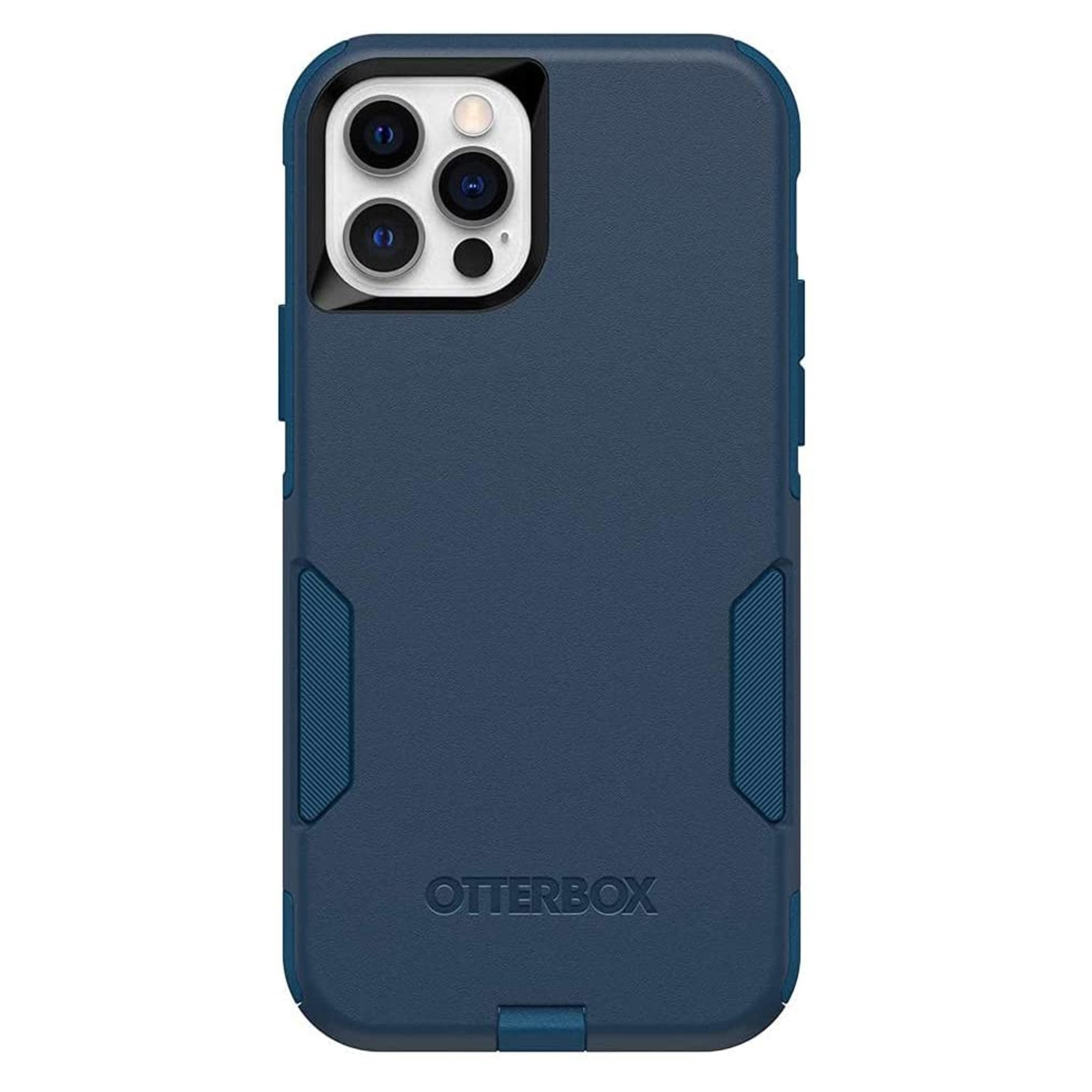 OtterBox iPhone 12 & iPhone 12 Pro Commuter Series Case - Bespoke Way (Blazer Blue/Stormy SEAS Blue), Slim & Tough, Pocket-Friendly, with Port Protection