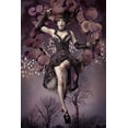 thumbnail image 2 of Murakami, Kiyo 13x18 White Modern Wood Framed Museum Art Print Titled - Night Aerial Girl, 2 of 4
