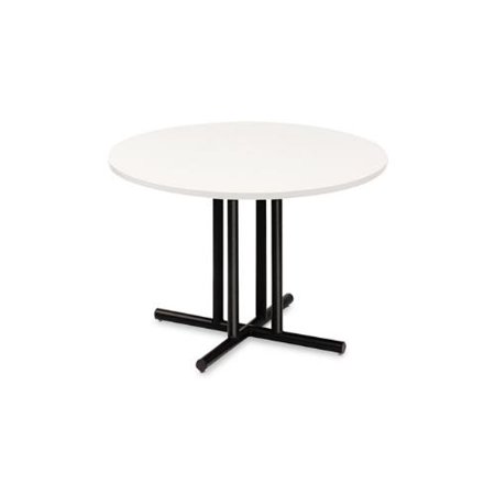 officeworks 48 quot round conference table top square edge iceberg office works