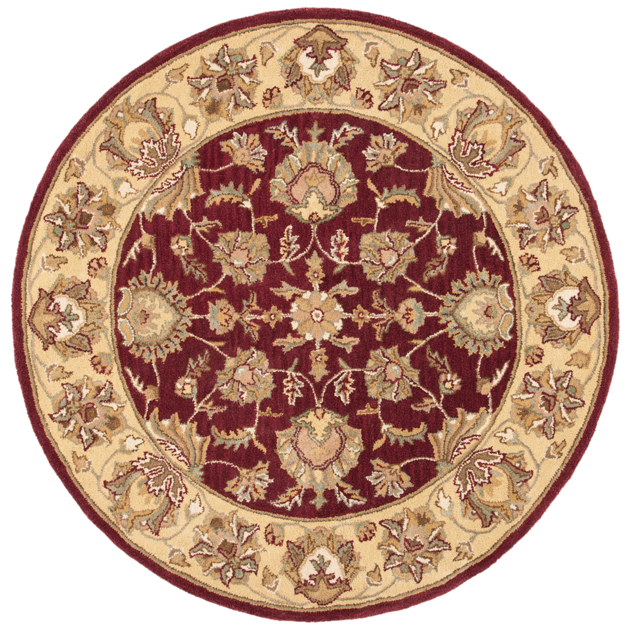 SAFAVIEH Heritage Regis Traditional Wool Area Rug, Red/Gold, 5' x 8' - image 4 of 10