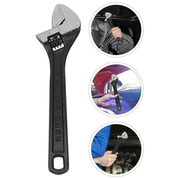 KALLORY 1Set Kitchen Sink Drain Wrench Tool for Automotive Repairs Made of High Carbon Steel 8 Inch