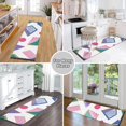 thumbnail image 6 of Yayeee Runner Rug for Bedroom 2'x6' Machine Washable Hallway Non Slip Mat, Green Retro Shapes, 6 of 8
