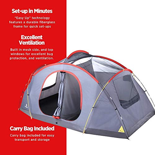 Outbound 8-Person Dome Tent for Camping with Carry Bag and Rainfly, Easy Up  & Water Resistant, 3 Season