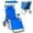 Blue (H 50''*W 20''), variant on MOPHOTO Beach Chair with Canopy Shade, Folding Beach Cart Chair w/Wheels, Outdoor Recliner Patio Lounge Chairs for Camp, Tailgates, Fishing - Support 400 LBS