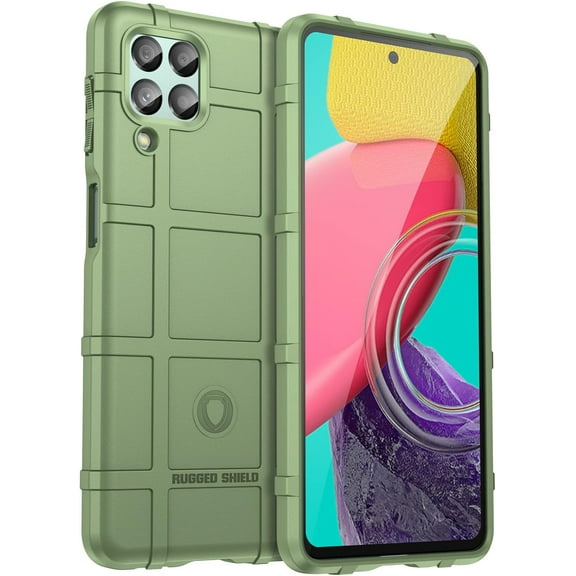 Case for Samsung Galaxy M53, Heavy Duty Shockproof Absorption Impact Resistant Protective Phone Case Bumper Rugged Cover for Samsung Galaxy M53 Green
