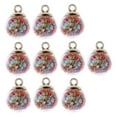 thumbnail image 1 of jifeng 10pcs 16mm Tiny Ball Charms Pendant DIY Craft Jewelry Multicolor, 1 of 9