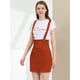 thumbnail image 4 of INSPIRE CHIC Día de San Patricio Falda De Tirantes Rectos De Cintura Alta De Traje De Navidad Para Mujer Rojo naranja XS, 4 of 6