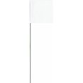 thumbnail image 1 of GFDYREE FW1525 2 1/2 Inch by 3 1/2 Inch Marking Flags with 15-Inch Wire Staffs, White 25-Pack, 1 of 6