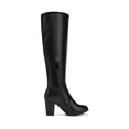 thumbnail image 4 of Bota DREAM PAIRS Negra con Tacón Grueso Alto hasta la Rodilla Talla 9, 4 of 9