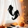 thumbnail image 6 of Hanging Witch Shoes Vintage Halloween Decoration Party, Wooden Pendant Door Wall Tree Spooky,Halloween Decor,Hanging Indoors And Outdoors Decoration,1pcs, A, 6 of 8