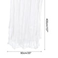 thumbnail image 2 of Unique Bargains 13Ft Cheesecloth Table Runner 35 x 157 Inch Rustic Gauze Tablecloth, White, 2 of 7