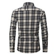 thumbnail image 2 of DDAPJ pyju Men's Western Cowboy Work Shirt Clearance Sales,Casual Plaid Flannel Button Down Shirt Long Sleeve Checkered Dress Shirt with Two Pockets, 2 of 4