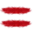 thumbnail image 2 of Vogacara 2 pack/lote de puños de plumas de piel exquisita de pluma respetuosa con la piel y que no se desprende Juguetes de construcción Rojo, 2 of 6