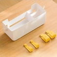 thumbnail image 3 of Organizador de cabecera, estante de cama, litera blanca, accesorios para litera superior, soporte organizador de cama colgante de plástico para Hospital, 3 of 5