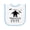 White and Light Blue, variant on Inktastic Halloween Bat Frightfully Cute Holiday Baby Terry Cloth Bib