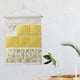 thumbnail image 5 of Bolsa de almacenamiento colgante sobre la puerta, impermeable, para mesita de noche, para baño. 7 bolsillos limón, 5 of 8