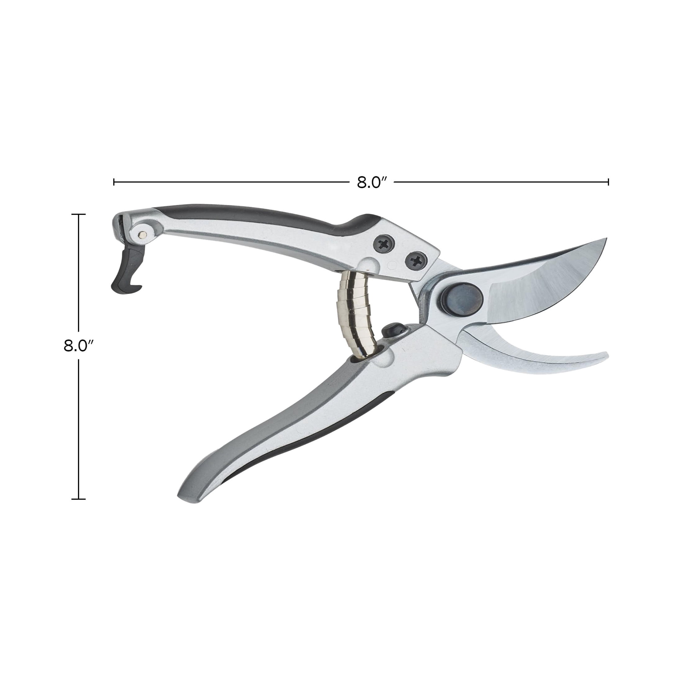 Kings County Tools 8” Bypass Pruning Shears – Garden Hand Clippers with Sharp Blades & Grip Handles