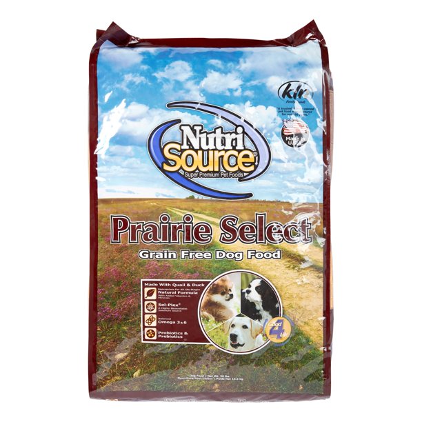 NutriSource GrainFree Prairie Select Dry Dog Food, 30 lb