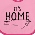 thumbnail image 3 of Inktastic It's Home- State of North Carolina Outline Distressed Text Boys or Girls Baby Bib, 3 of 3
