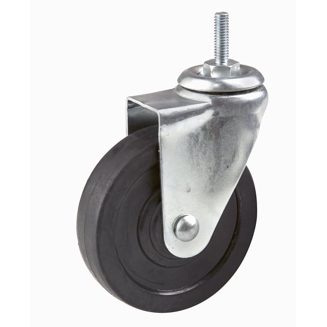 Econoco ACT4 4" Industrial Rubber Caster - Black Color,Pack Size - 48