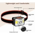 thumbnail image 5 of Powerful Headlamp, USB Rechargeable LED Head Torch 150 Lumens 5 Lighting Modes White and Red Light, IPX5 Waterproof for Fishing,Camping,Reading,Hiking, 5 of 5