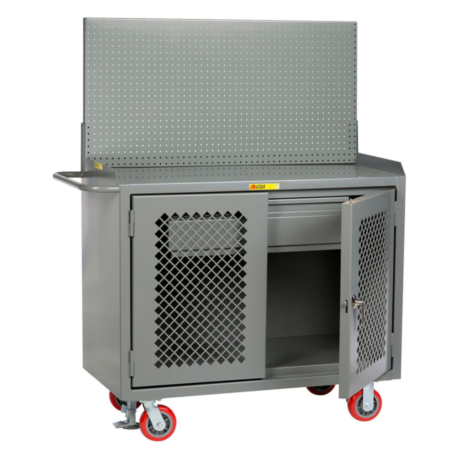 Little Giant 48 In Mobile Bench Cabinets With Clearview Doors And