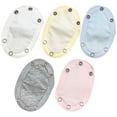 thumbnail image 1 of 5 Pcs Rallonges de Combinaisons en Coton pour Tout-Petits Justaucorps à Pression Rallonges de Justaucorps pour Bébé, 1 of 9