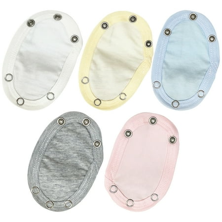 5pcs Cotton Toddler Bodysuit Snap Extenders Jumpsuit Extenders for Babies