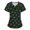 Multicolor#15, variant on Feancey Christmas Tree Scrubs for Women Print Tops Stretchy V Neck Short Sleeve Nursing Scrub Shirts Xmas Novelty Graphic Tunic Blouse with Pockets Multicolor6 M
