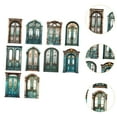 thumbnail image 6 of FVDPWYE 10 Pieces Scrapbook Decorative Paper Cardstock Stickers Vintage Door Sticker Set style E, 6 of 8