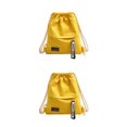 thumbnail image 3 of Minnieouse Bolsa con cordón Multicolor Resistencia al desgaste Suministros de viaje Accesorios para exteriores Saco de lona con cremallera Amarillo 2Conjunto, 3 of 6
