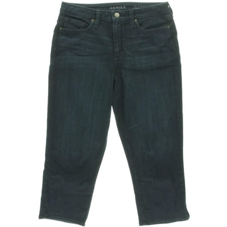 Spanx By Sara Blakely Womens The Slim-X High Waist Slim Fit Capri Jeans