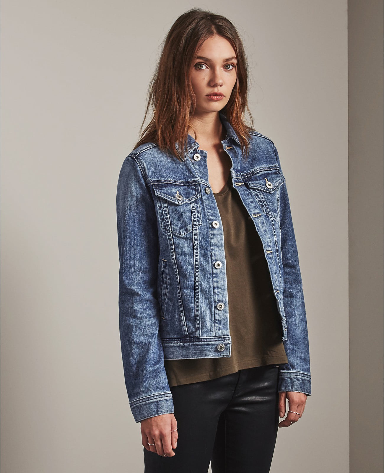 Ag LED Denim Jacket in 10 Years Magnetic Blue, US Small - Walmart.com