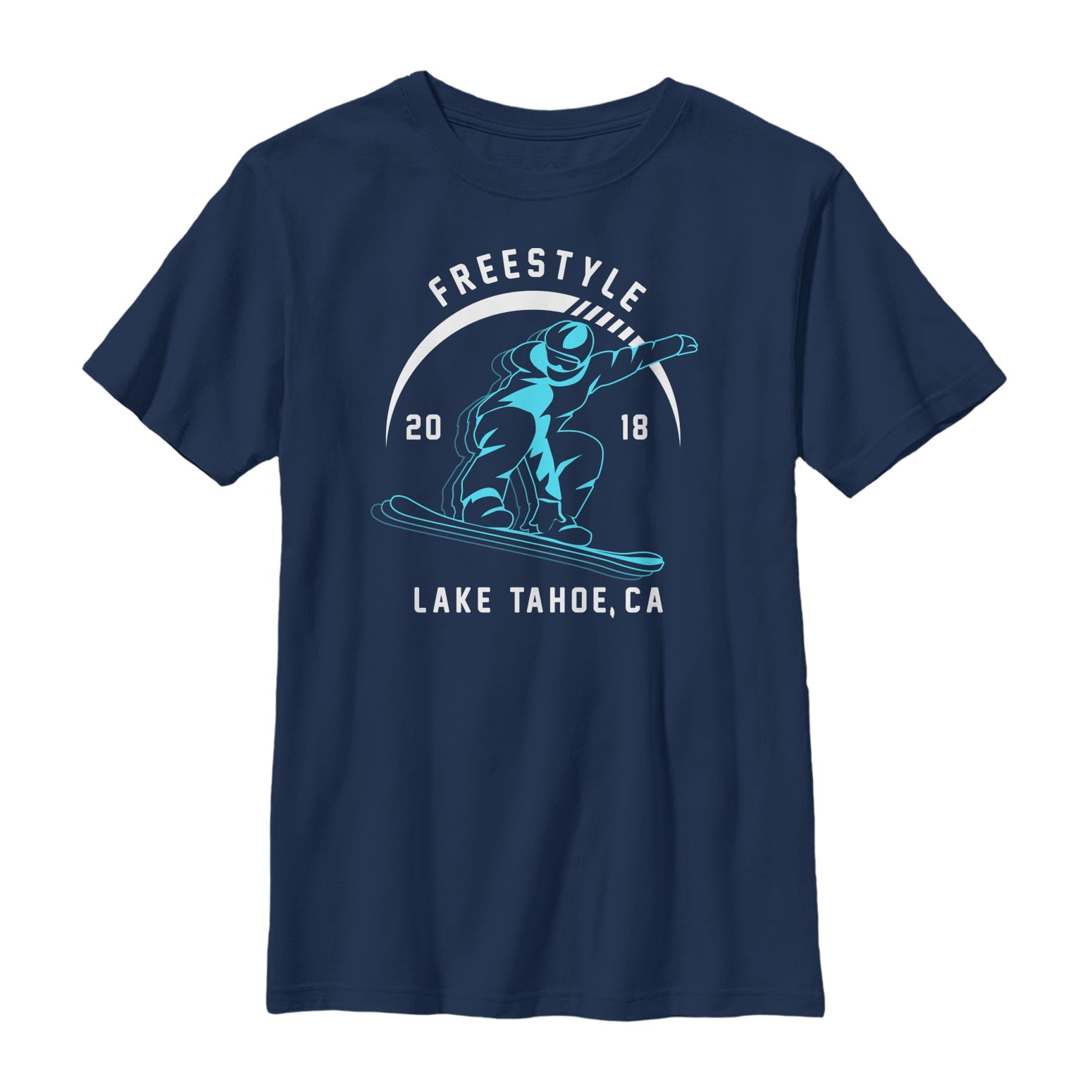 Lost Gods Lake Tahoe Snowboarding Boys Graphic T Shirt