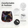 thumbnail image 4 of Daiia Humming Bird Pattern Women's 2 in 1 Running Shorts - Lightweight Athletic Workout Gym Yoga Shorts Liner with Phone Pockets-X-Large, 4 of 7