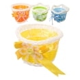 thumbnail image 2 of 4Pcs Plastic Rattan Flower Plant Container Woven Plant Display Basket Elegant Flower Pot Decor, 2 of 8