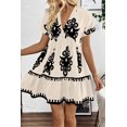 thumbnail image 3 of Stylish Short Sleeve Mini Dress - Perfect for Summer Vacations and Daily Wear - [ZhiHiMeRi] | (US 4-6)S, 3 of 12