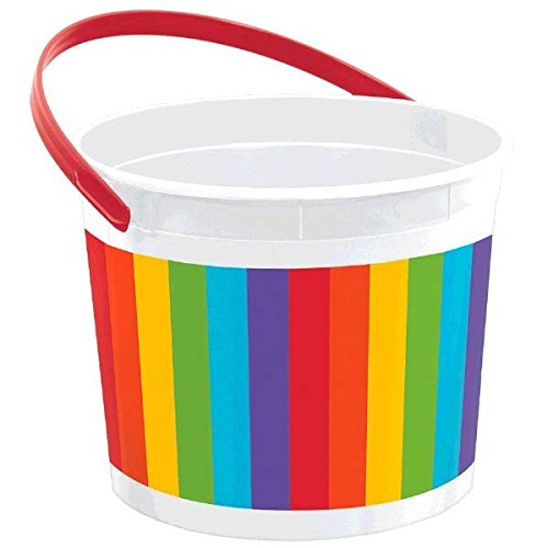 Rainbow Plastic Bucket (Each)