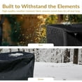 thumbnail image 2 of Sunnydaze 4-Foot Firewood Log Rack Cover - Heavy-Duty Weather-Resistant PVC Construction - Black, 2 of 9