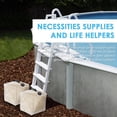 thumbnail image 4 of 2 Pack Swimming Pool Ladder Weights 20L  Pool Step Weights Sand Bags Fillable Anchor Bag Container for Above Ground Swimming Pool Steps and Ladders Entry Systems Foldable, 4 of 16