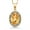 Citrine, November, variant on 18K Yellow Gold Plated Silver Red Created Ruby Pendant Necklace for Women (3.84 Cttw, Oval 14X10MM, Gemstone July Birthstone, with 18 inch Silver Chain)