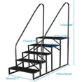 thumbnail image 2 of BeesClover RV Steps with Handrail, Hot Tub Steps with Handrail, Portable Pool Ladder, 660 lbs Load Capacity RV Stairs for Camper, SPA, Pool, Mobile Home, 2 of 6